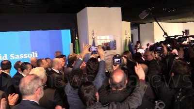 Scene from UE, Metsola inaugura a Roma lo spazio "Esperienza Europa" dedicato a David Sassoli