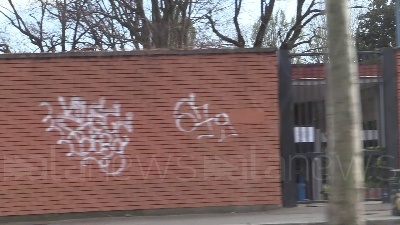 Scene from Coronavirus, centro sportivo Saini di Milano ricovero per senzatetto