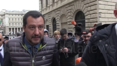 Scene from Salvini: "Via della seta? Condivido idea di andare calmi ma mi preoccupa più il derby"