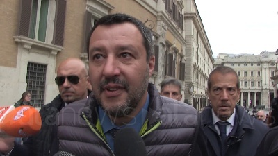 Scene from Salvini: "Via della seta? Condivido idea di andare calmi ma mi preoccupa più il derby"