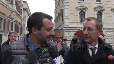 Scene from Salvini: "Via della seta? Condivido idea di andare calmi ma mi preoccupa più il derby"