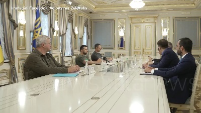 Scene from Ucraina, Bonomi a Kiev per incontrare il presidente Zelensky