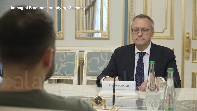 Scene from Ucraina, Bonomi a Kiev per incontrare il presidente Zelensky