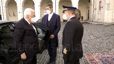 Scene from Mattarella riceve il presidente della Palestina Mahmoud Abbas