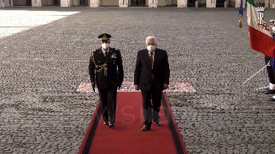 Scene from Mattarella riceve il presidente della Palestina Mahmoud Abbas