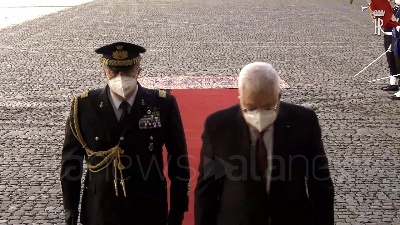 Scene from Mattarella riceve il presidente della Palestina Mahmoud Abbas