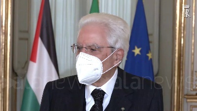 Scene from Mattarella riceve il presidente della Palestina Mahmoud Abbas