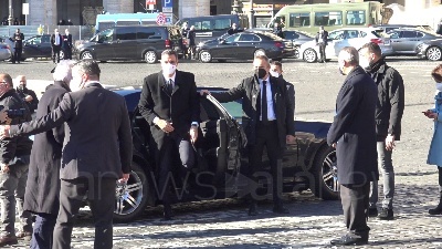 Scene from Sassoli, funerali di Stato a Roma: c'è anche Ursula von der Leyen e Mario Draghi