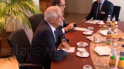 Scene from Sassoli incontra futuro Alto rappresentante Ue, Borrell