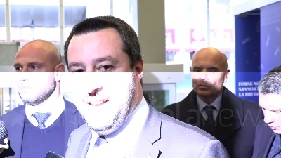 Scene from Salvini a Ue: "Lavoriamo per italiani e per continente tranquillo"