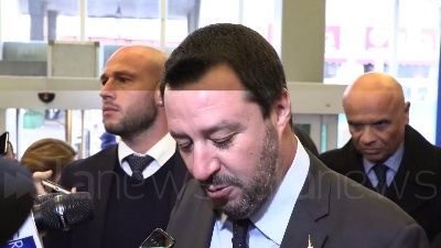 Scene from Salvini a Ue: "Lavoriamo per italiani e per continente tranquillo"
