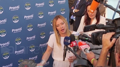 Scene from Elezioni, Meloni: "Mi interessa battere gli avversari, non gli alleati"
