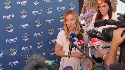 Scene from Elezioni, Meloni: "Mi interessa battere gli avversari, non gli alleati"