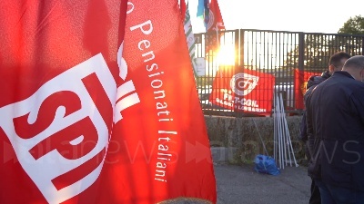 Scene from Milano, svastica con il simbolo Cgil nel deposito Atm. "Sciogliere partiti fascisti"