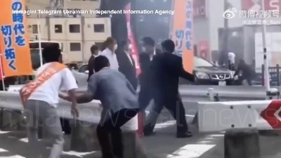 Scene from Morto Shinzo Abe, le immagini dell'omicidio