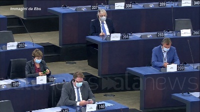 Scene from UE, Sassoli apre plenaria con solidarietà a popolo di Cipro