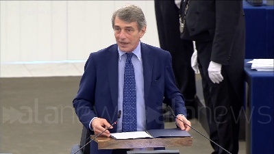 Scene from UE, Sassoli apre plenaria con solidarietà a popolo di Cipro