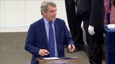 Scene from UE, Sassoli apre plenaria con solidarietà a popolo di Cipro