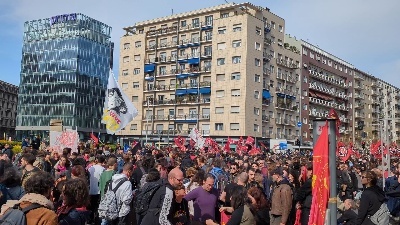 Scene from Milano, corteo antifascista in memoria di Dax