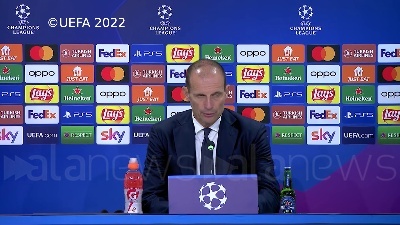 Scene from Champions League, Allegri: "Abbiamo giocato male gli ultimi 15 minuti"