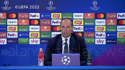Scene from Champions League, Allegri: "Abbiamo giocato male gli ultimi 15 minuti"