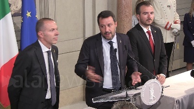 Scene from Consultazioni, Salvini: "Pronto a ripartire"
