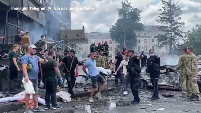 Scene from Ucraina, missili su un edificio a Vinnytsia: 12 vittime tra cui un bambino