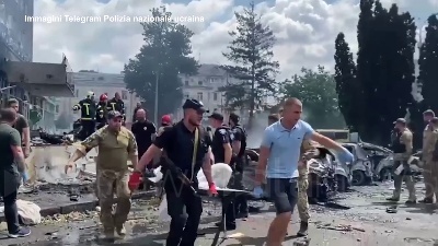 Scene from Ucraina, missili su un edificio a Vinnytsia: 12 vittime tra cui un bambino