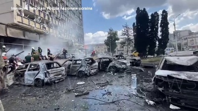 Scene from Ucraina, missili su un edificio a Vinnytsia: 12 vittime tra cui un bambino