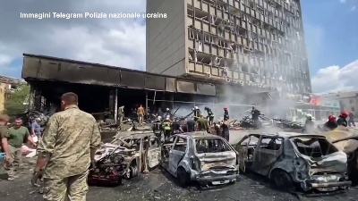 Scene from Ucraina, missili su un edificio a Vinnytsia: 12 vittime tra cui un bambino