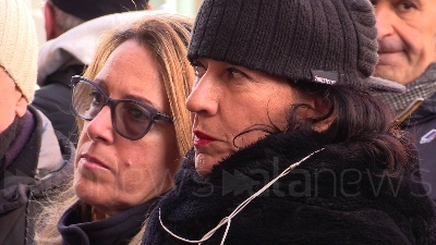 Scene from Ita - Alitalia, presidio lavoratori al Mef contro taglio Cigs e per trasparenza assunzioni
