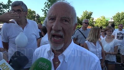 Scene from Fiaccolata per Manuel, Mario Falconi: "Chiesto al Campidoglio di costituirsi come parte civile"