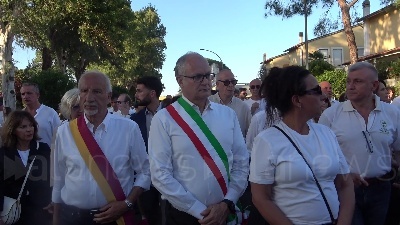 Scene from Fiaccolata per Manuel, Mario Falconi: "Chiesto al Campidoglio di costituirsi come parte civile"