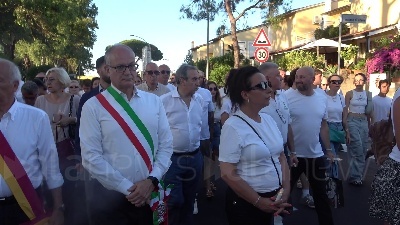 Scene from Fiaccolata per Manuel, Mario Falconi: "Chiesto al Campidoglio di costituirsi come parte civile"