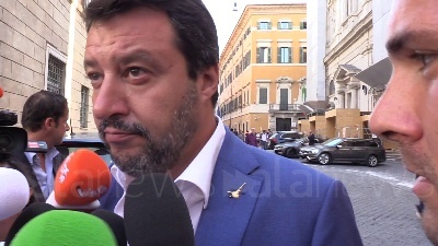 Scene from Salvini: "Proporzionale? Mi preoccupa solo il Milan. Da Regioni referendum"