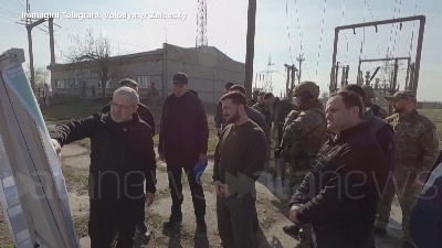 Scene from Ucraina, Zelensky visita la regione di Kherson in parte occupata dalla Russia