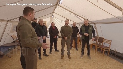 Scene from Ucraina, Zelensky visita la regione di Kherson in parte occupata dalla Russia