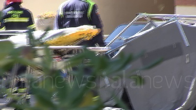 Scene from Si aggrava la situazione alla casa di riposto Giovanni XXIII interviene la Protezione civile