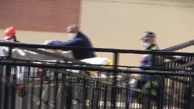 Scene from Si aggrava la situazione alla casa di riposto Giovanni XXIII interviene la Protezione civile