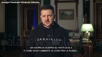 Scene from Ucraina, Zelensky: "La dura battaglia per Soledar continua"