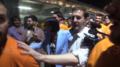 Scene from Festa dell'Unità a Milano, bagno di folla per Elly Schlein e Beppe Sala