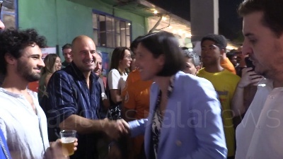 Scene from Festa dell'Unità a Milano, bagno di folla per Elly Schlein e Beppe Sala