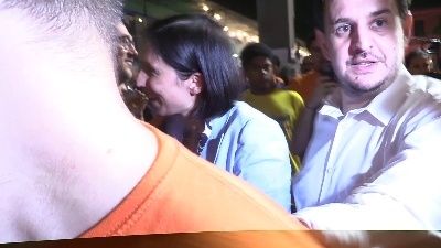 Scene from Festa dell'Unità a Milano, bagno di folla per Elly Schlein e Beppe Sala