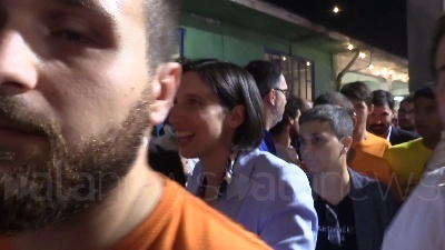Scene from Festa dell'Unità a Milano, bagno di folla per Elly Schlein e Beppe Sala