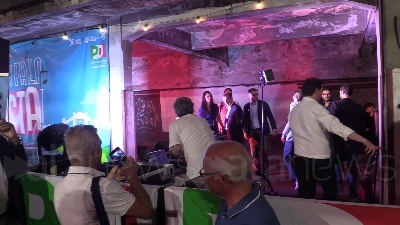 Scene from Festa dell'Unità a Milano, bagno di folla per Elly Schlein e Beppe Sala