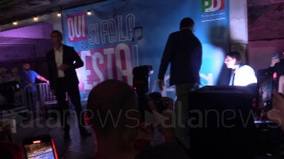 Scene from Festa dell'Unità a Milano, bagno di folla per Elly Schlein e Beppe Sala