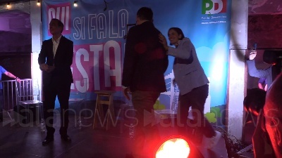 Scene from Festa dell'Unità a Milano, bagno di folla per Elly Schlein e Beppe Sala