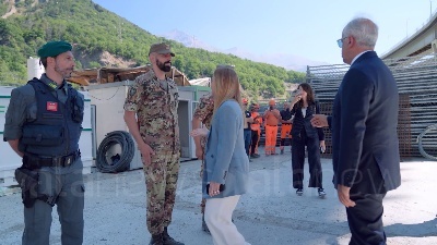 Scene from Scontri No Tav, Meloni in Val di Susa: "Qui violenza organizzata e premeditata"