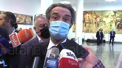 Scene from Comunali Milano, Fontana: "C'è tempo per il candidato del centrodestra"