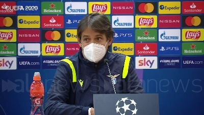 Scene from Lazio-Bruges, Inzaghi: "Qualificazione meritatissima"